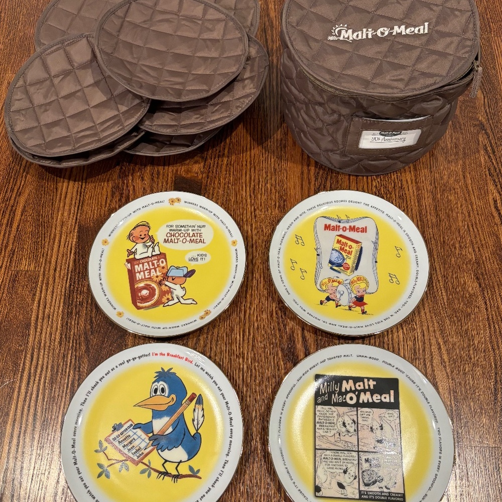 Malt-O-Meal 90th Anniversary Vintage Inspired Limited Edition Salad Plates
